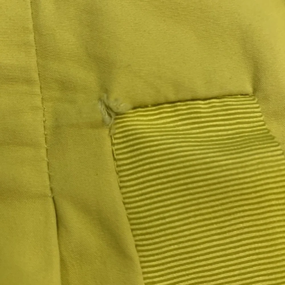 J. Crew pleated A-line side zip skirt chartreuse cotton poplin 6
